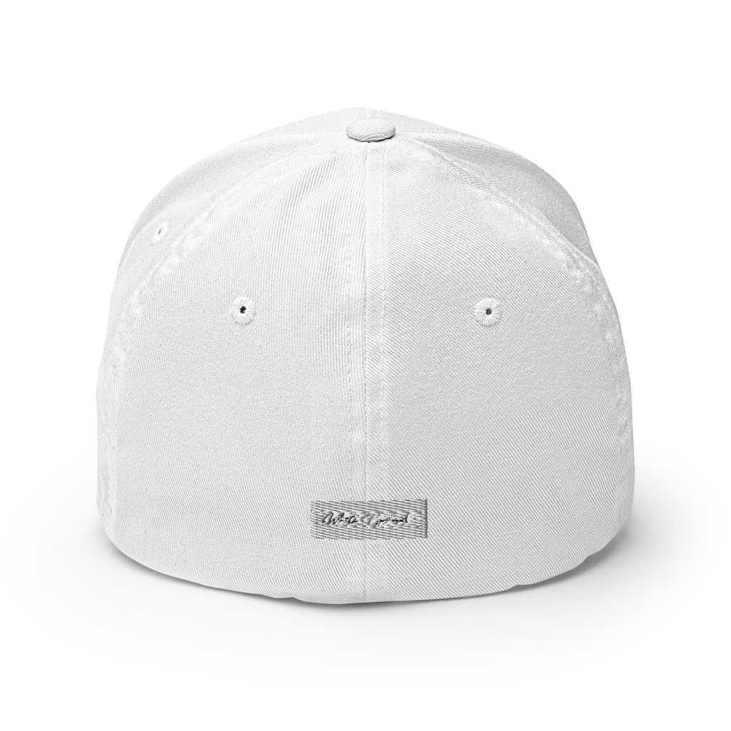 White Pyramid Flex Fit Cap