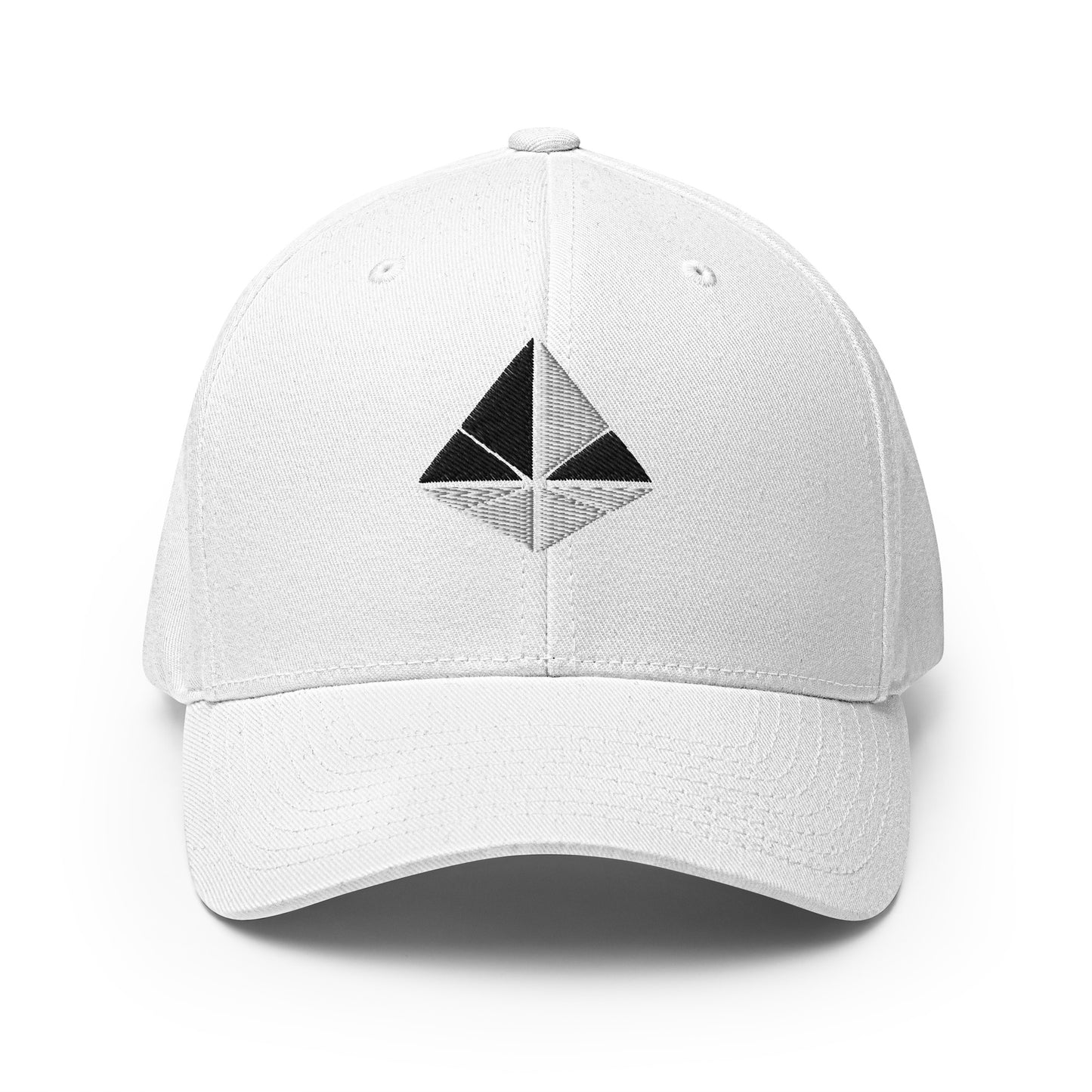 White Pyramid Flex Fit Cap