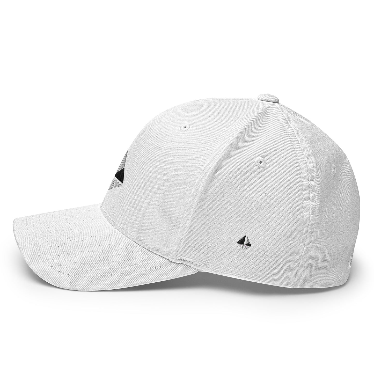 White Pyramid Flex Fit Cap