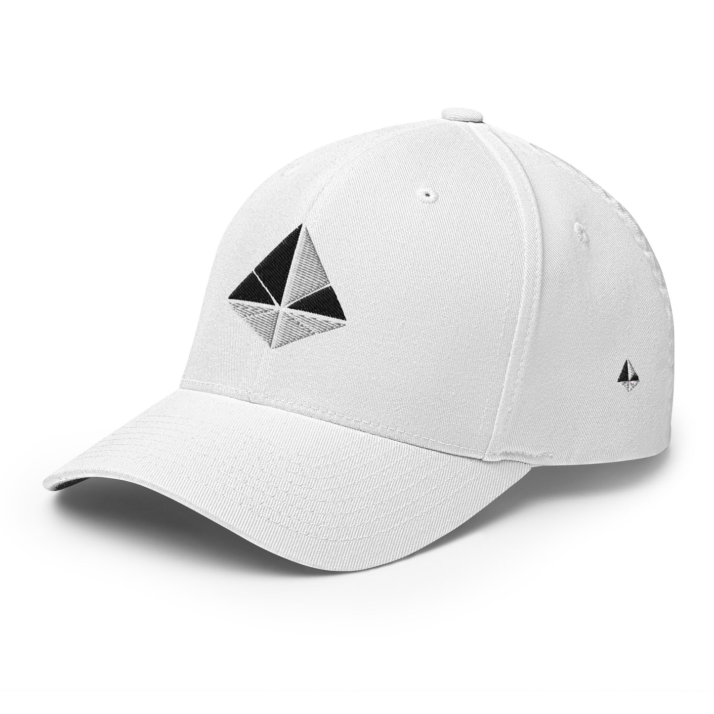 White Pyramid Flex Fit Cap