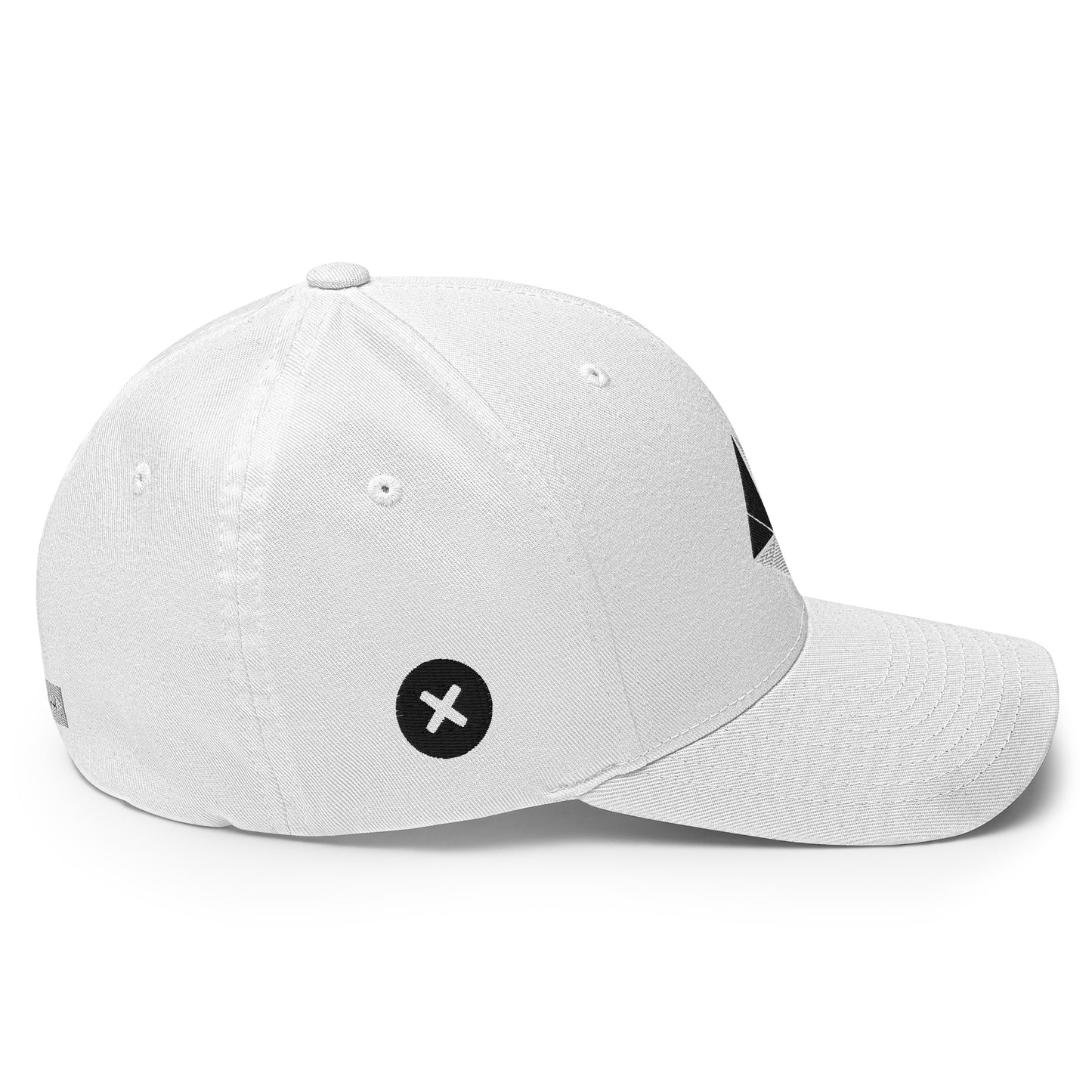 White Pyramid Flex Fit Cap