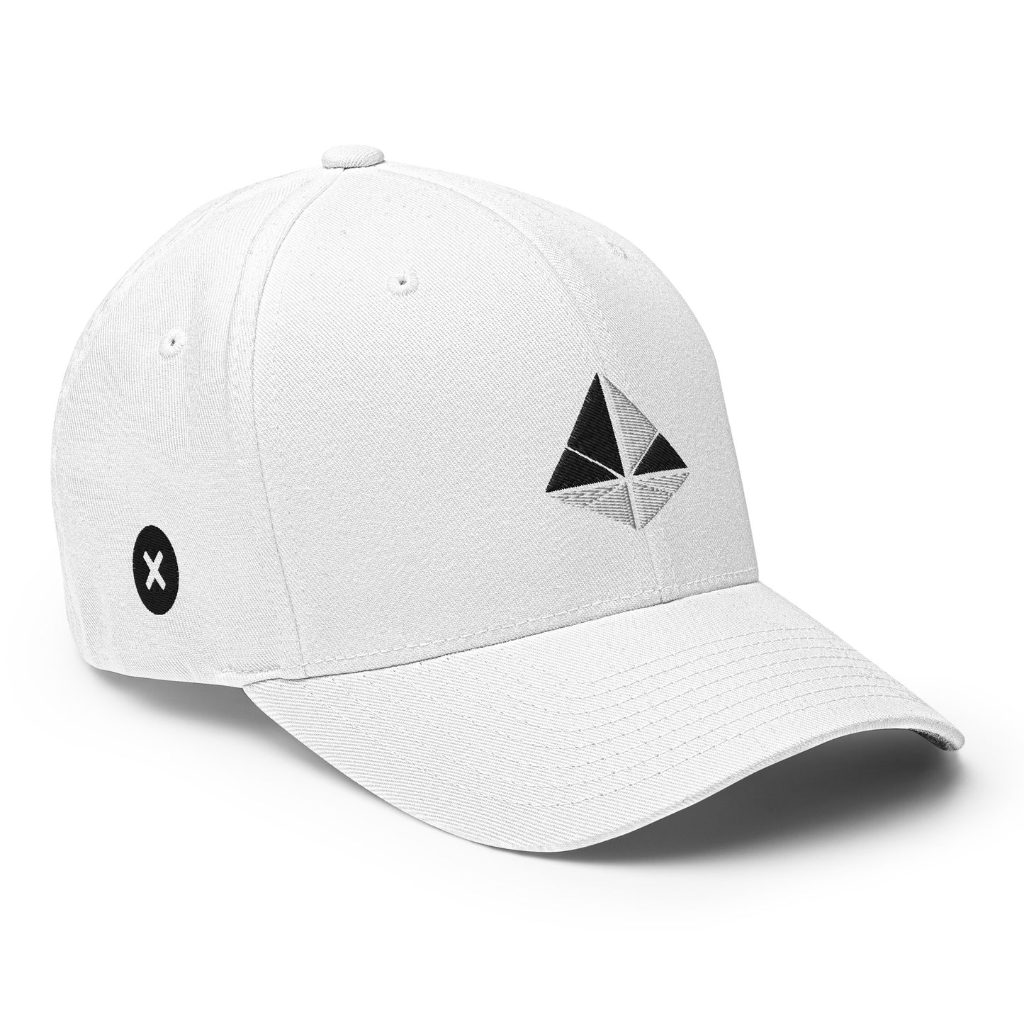 White Pyramid Flex Fit Cap