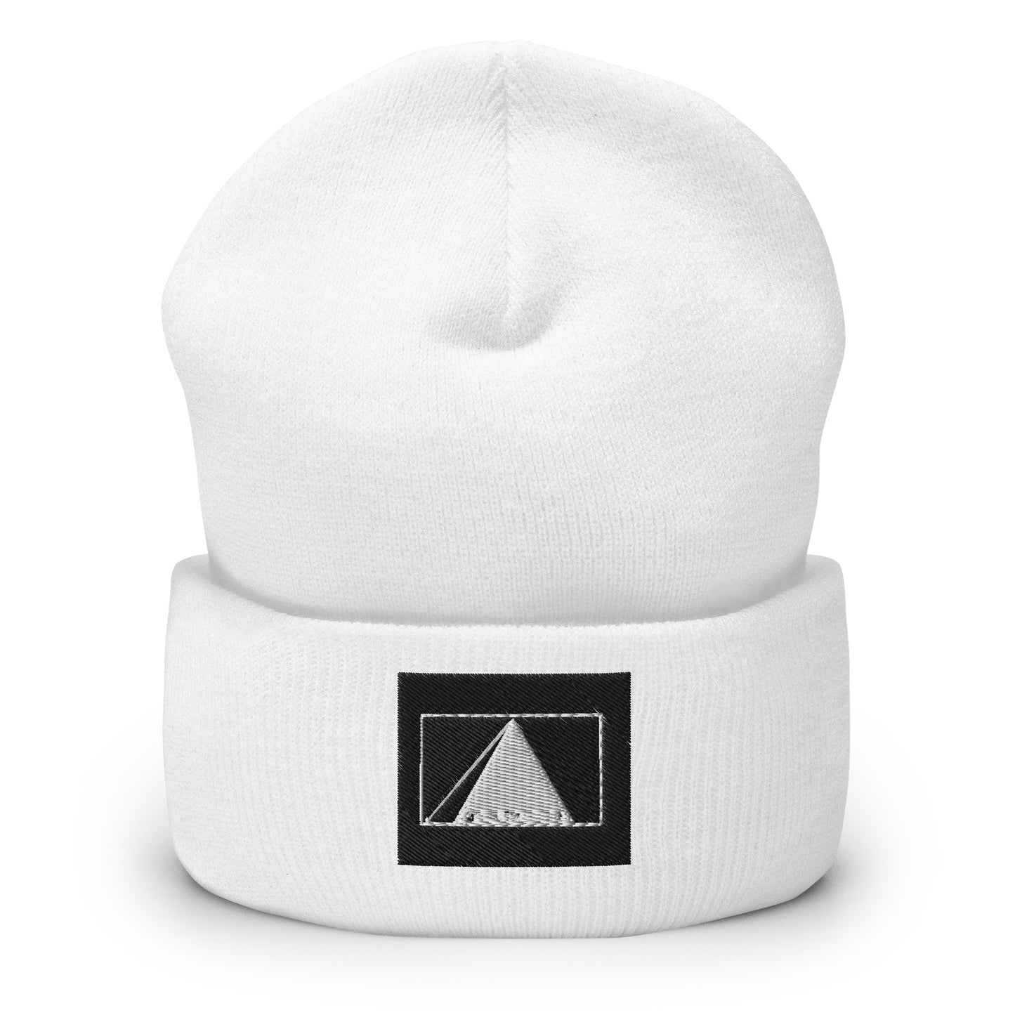 White Pyramid Shadow Giza Beanie