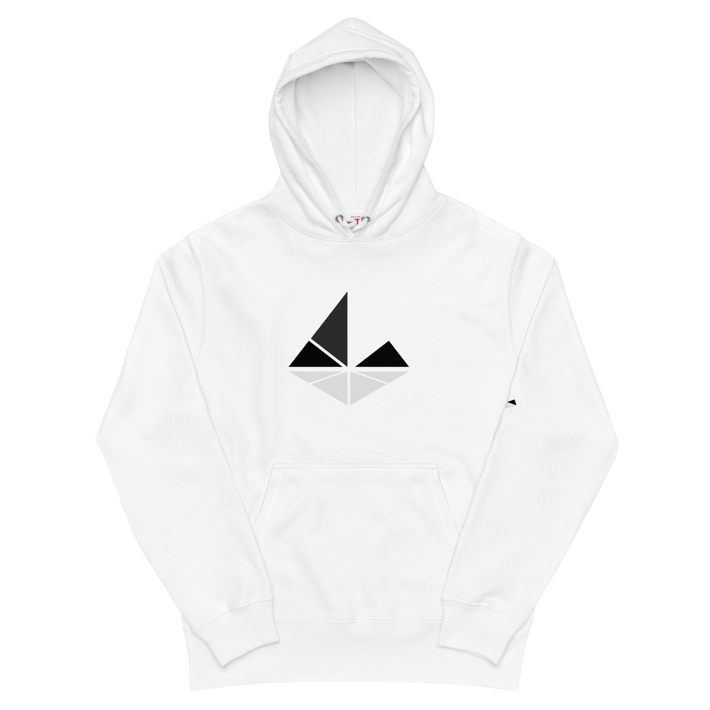 Unisex White Pyramid pullover Classic Logo hoodie EAST ASIA EXCLUSIVE